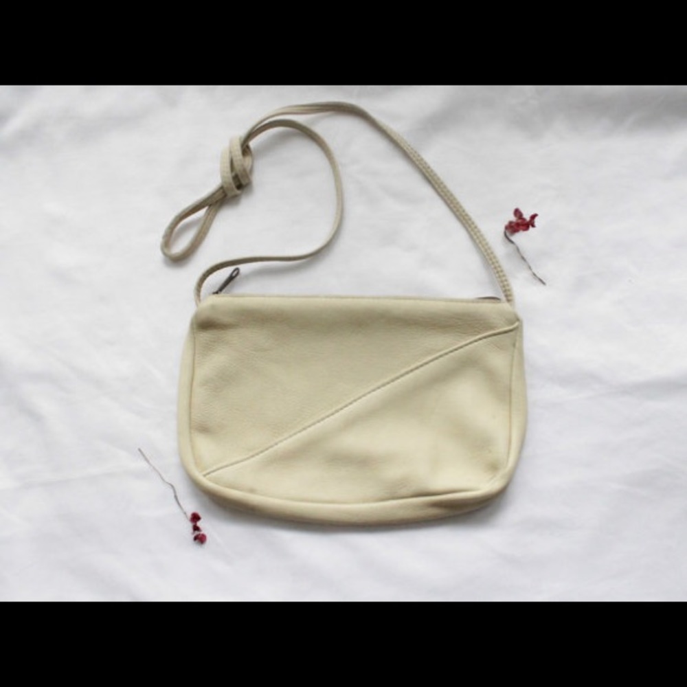 🥥Deerskin White Leather Crossbody Bag